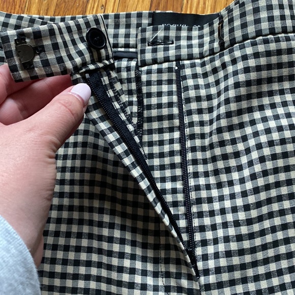 Gingham Straight Leg Pants - Picture 5 of 6